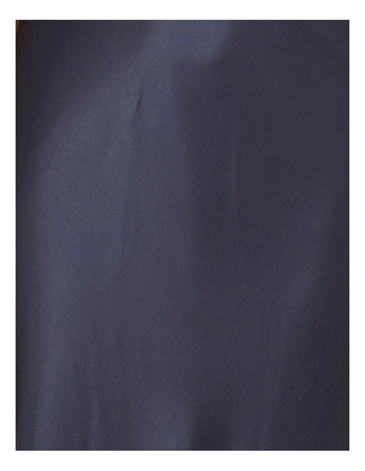 Tahlia Wrap Front Satin Gown in Navy image 6