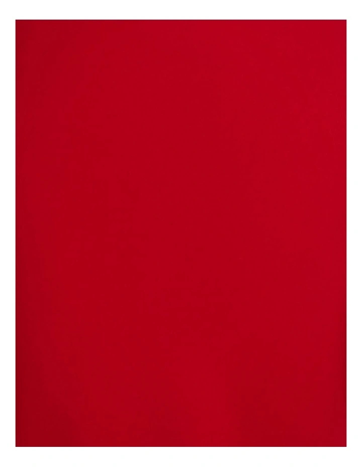 Kerry Twist Front Midi Dress in Red image 6