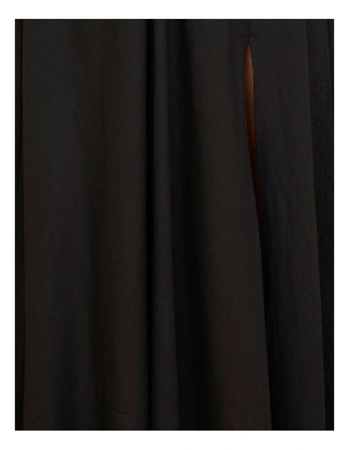 April A-Line Maxi Dress in Black image 6