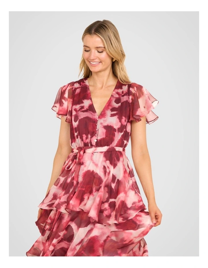 Nila Frill Tiered Maxi Dress in Multi image 5