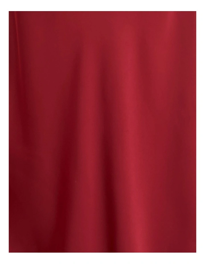 Briar High Neck Midi Dress in Burgundy image 6