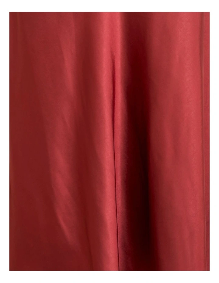 Mirabel Flutter Sleeve Dress in Brown image 6