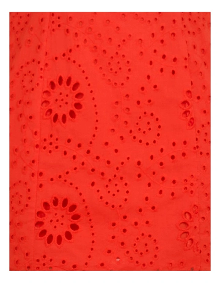 Sophie Square Neck Mini Dress in Red image 6