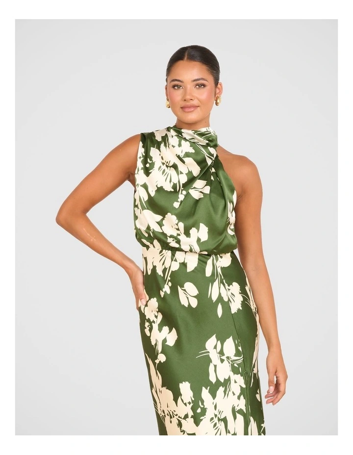 Pilgrim Demelza Satin Midi Dress in Multi | MYER