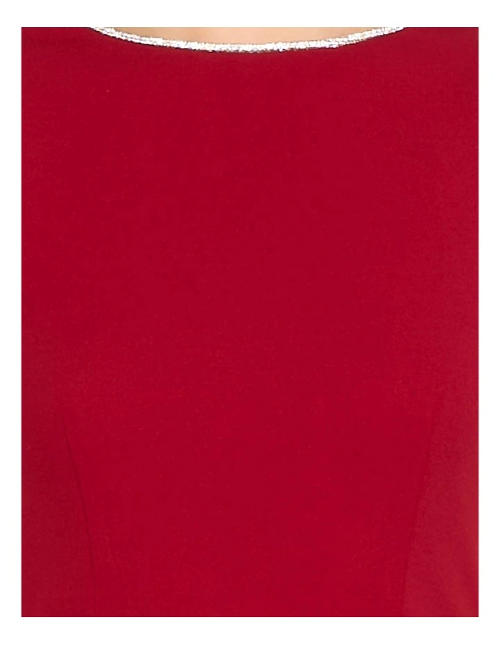 Farah Sleeveless Mini Dress in Red image 6