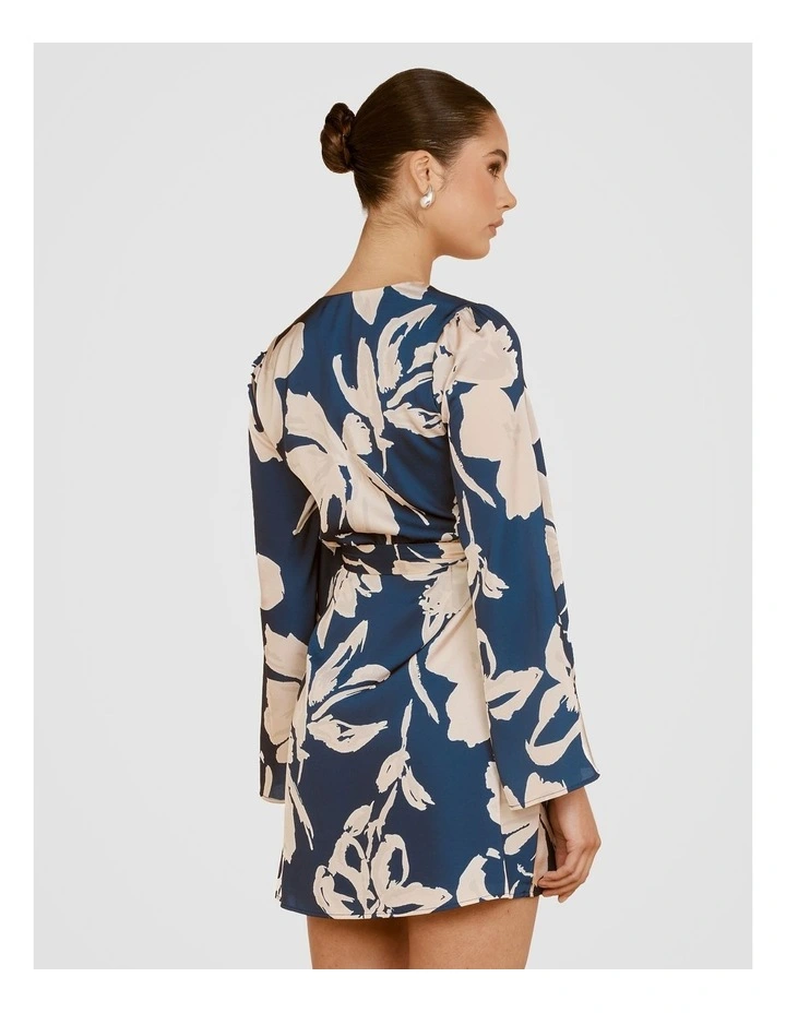 Matilda Wrap Mini Dress in Multi image 2