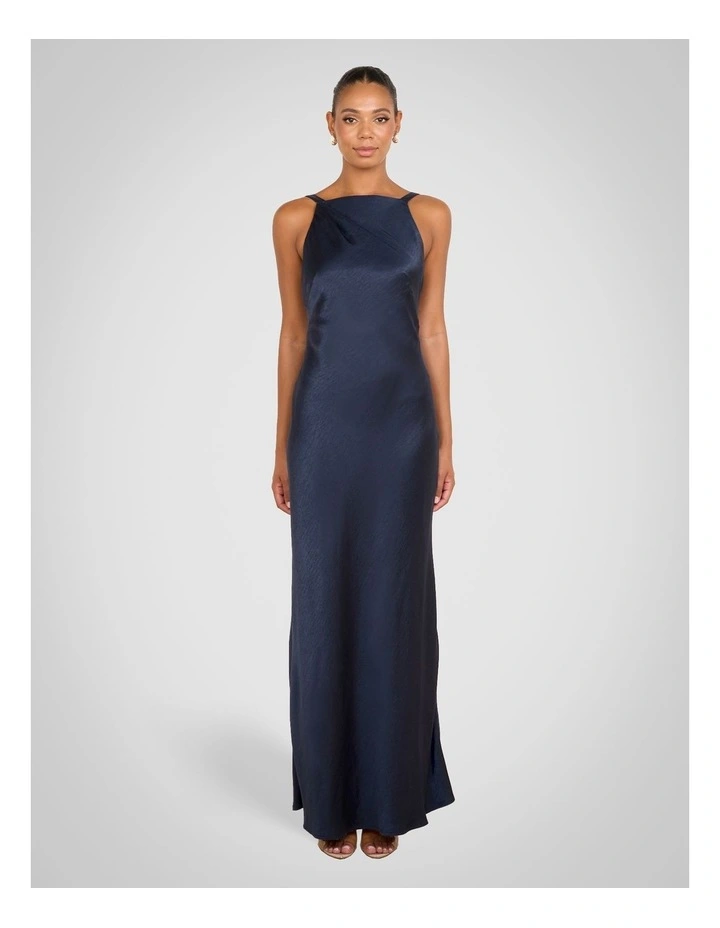 Presley High Neck Gown in Black image 1