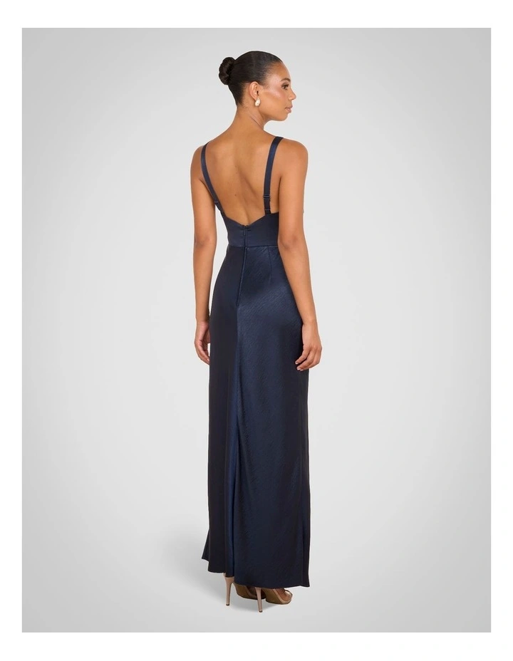 Presley High Neck Gown in Black image 2