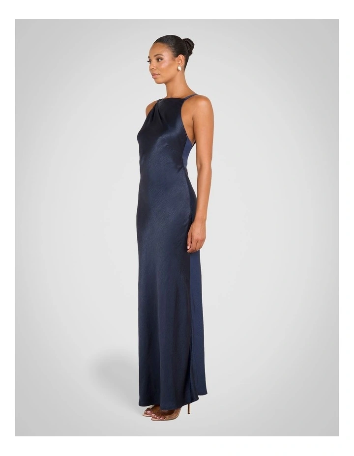 Presley High Neck Gown in Black image 3