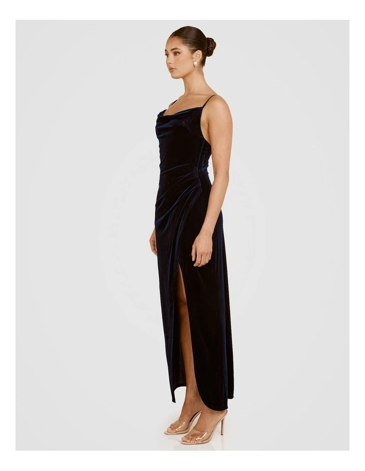 Ria Cowl Neck Maxi Dress in Emerald image 3