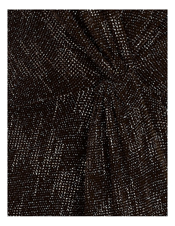 Madalen V-Neck Knot Gown in Black image 5