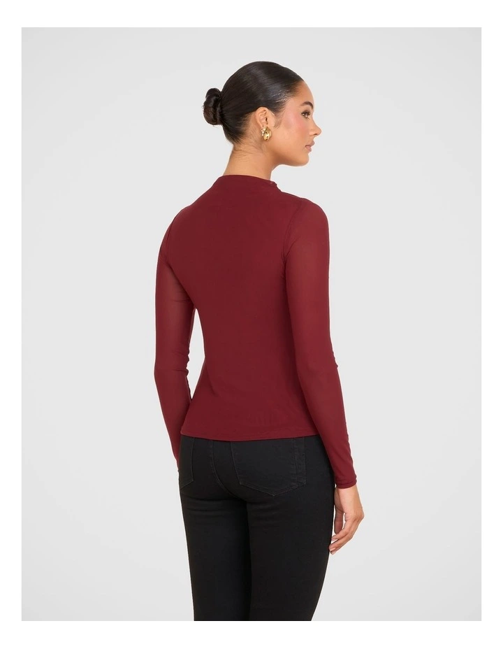 Stand Neck Myer Basque Knitwear Pilgrim Camille Gathered Knit Top