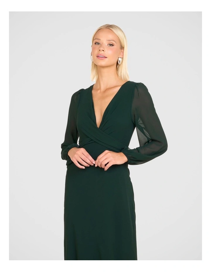 Pilgrim Alikki Wrap Front Maxi Dress in Green | MYER