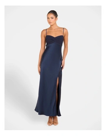 Jacinda Strappy Maxi Dress in Navy