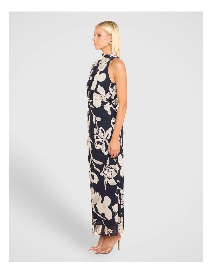Shaye High Neck Maxi Dress in Multi image 3