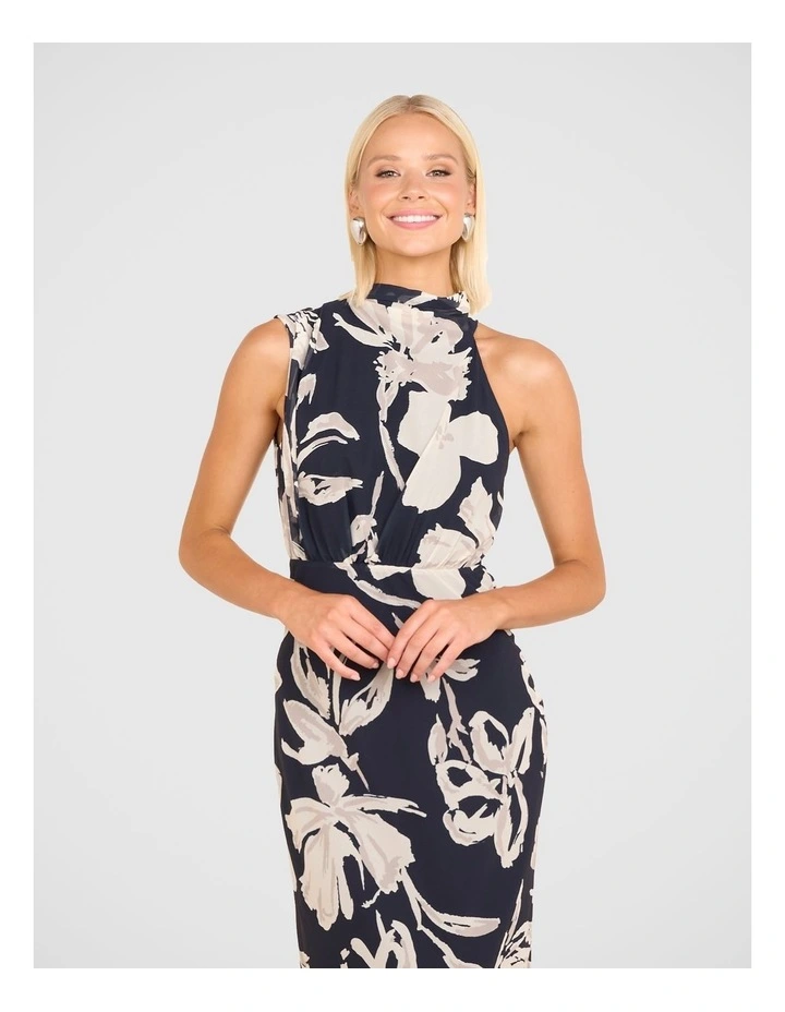 Shaye High Neck Maxi Dress in Multi image 4