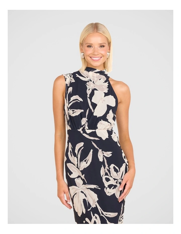 Shaye High Neck Maxi Dress in Multi image 5