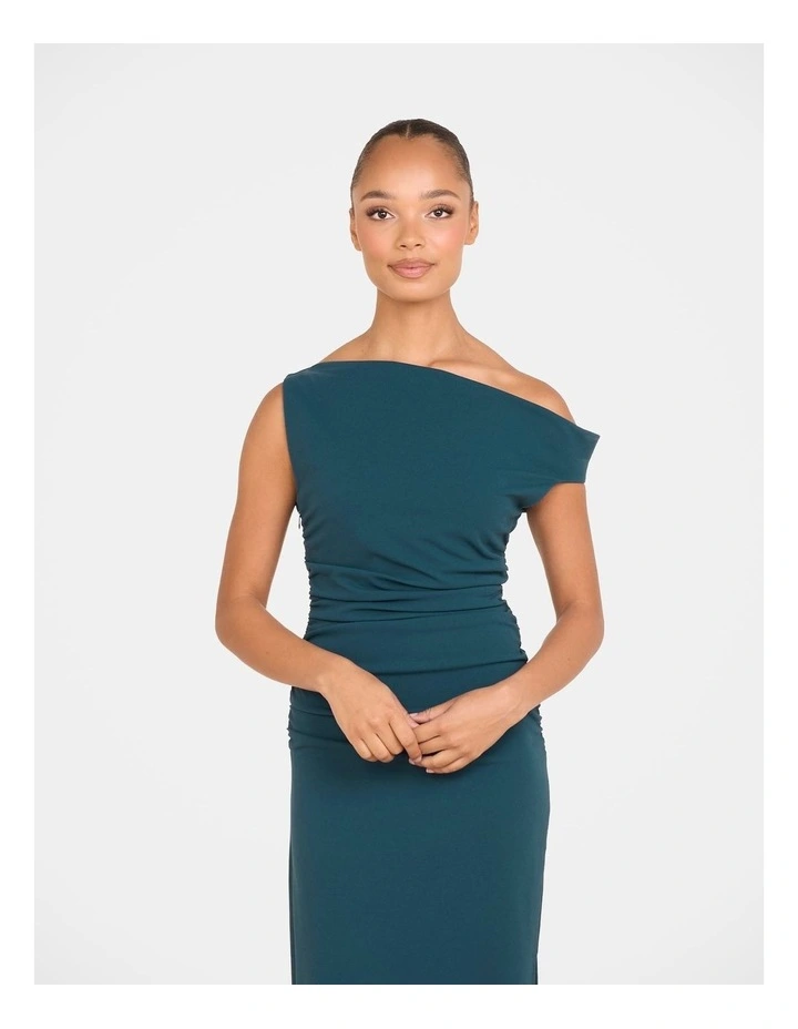 Analiese One Shoulder Dress in Blue image 5