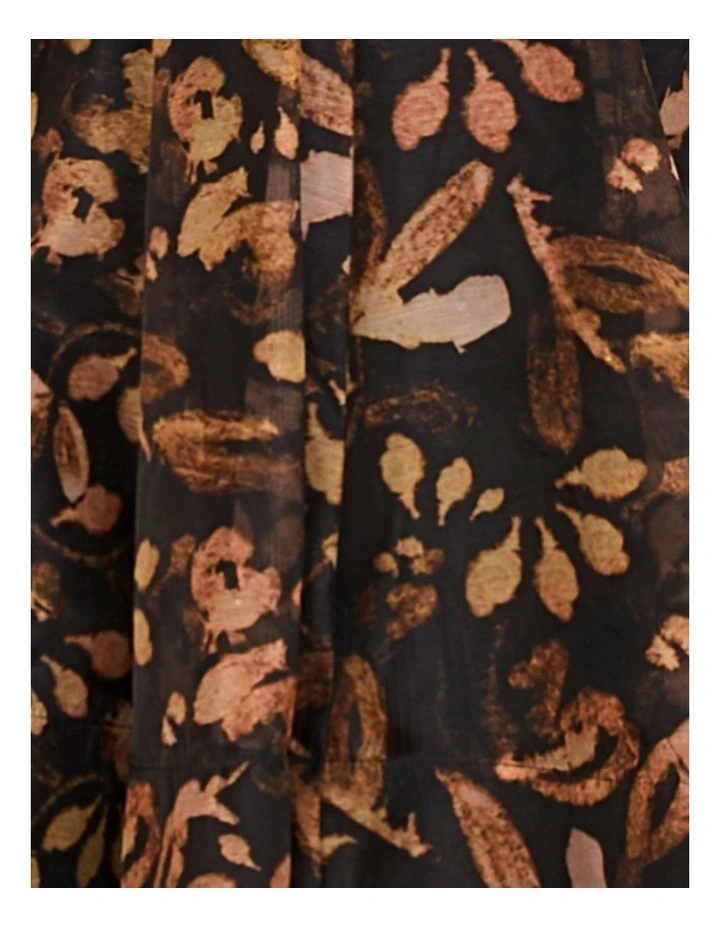 Paloma Puff Sleeve Mini Dress in Multi image 6
