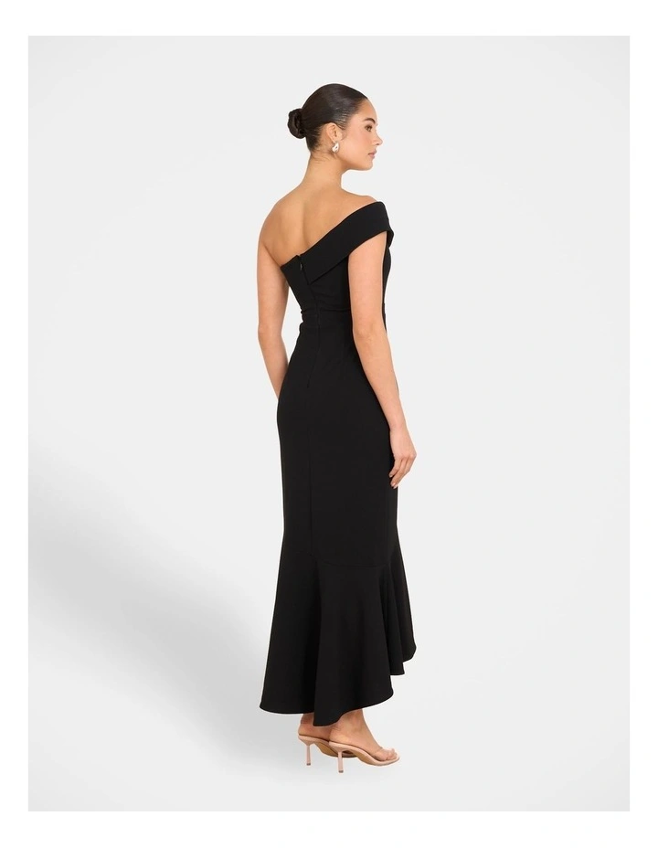 Jennifer Ruffle Dress in Black image 2