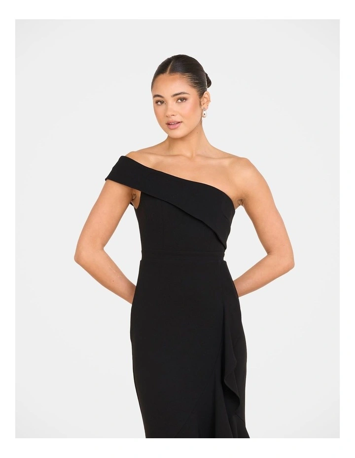 Jennifer Ruffle Dress in Black image 5