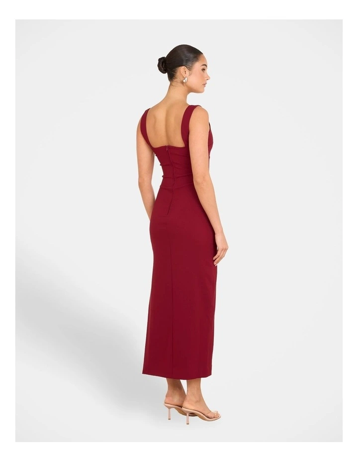 Varga Twist Front Maxi Dress in Red image 2