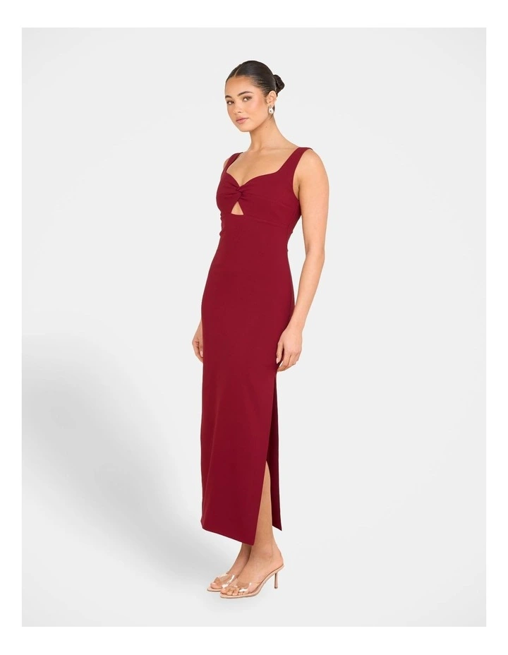Varga Twist Front Maxi Dress in Red image 3
