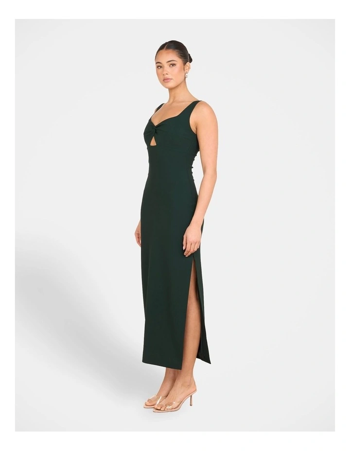 Varga Twist Front Maxi Dress in Green image 3