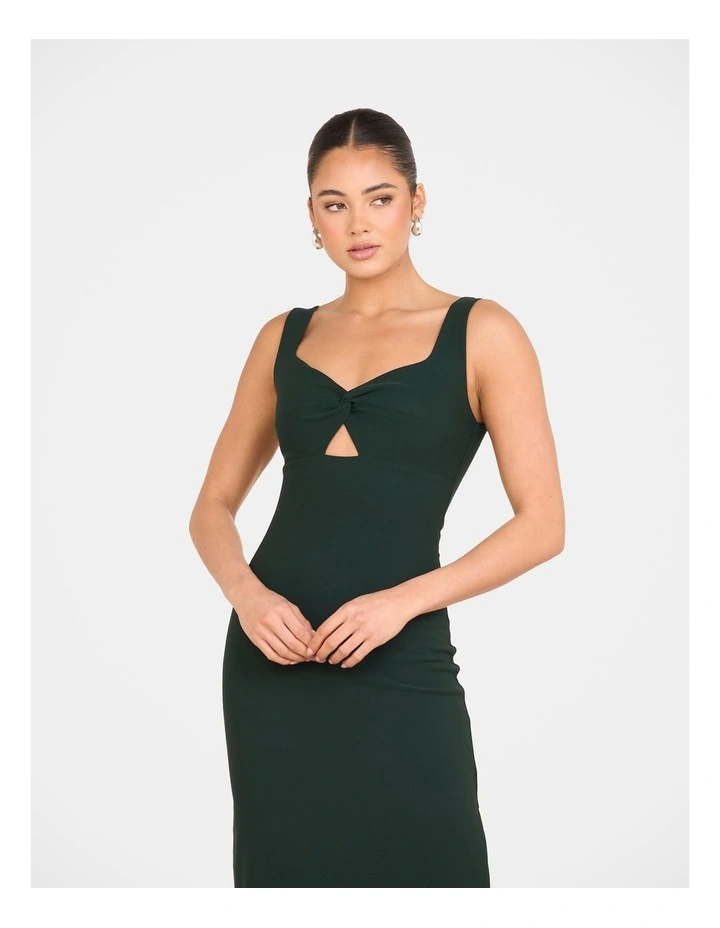 Varga Twist Front Maxi Dress in Green image 5