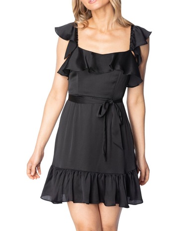 black colour short dress