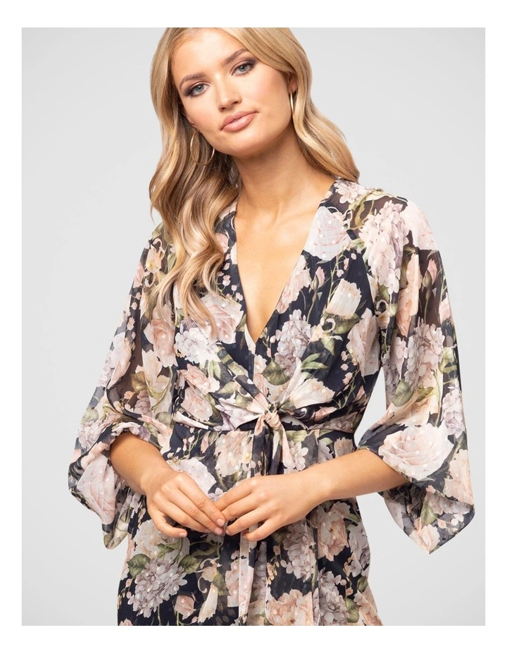 Ailish Midi Dress in Navy Multi image 5