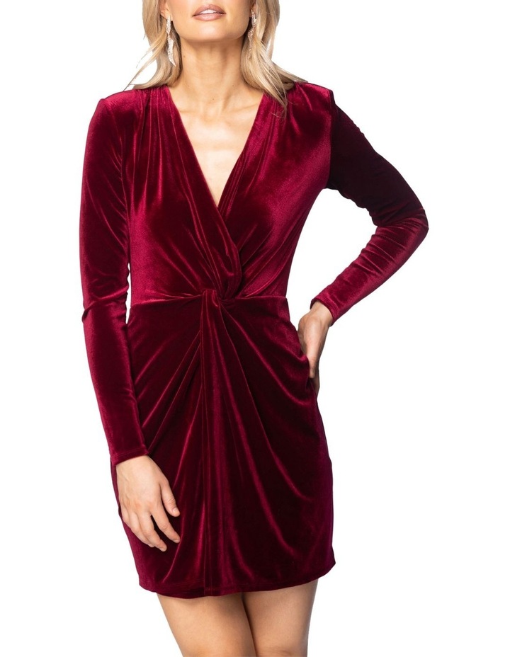 Maisie Mini Dress Burgundy