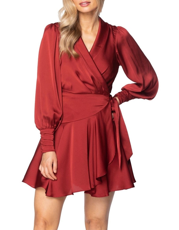Rana Wrap Dress Burgundy