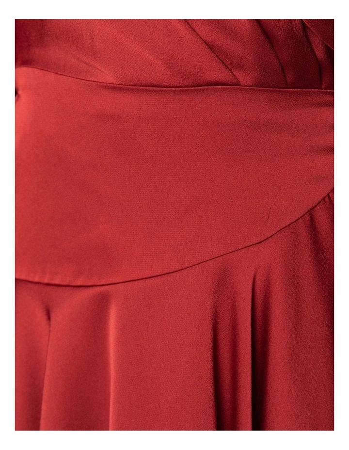 Rana Wrap Dress Burgundy image 6