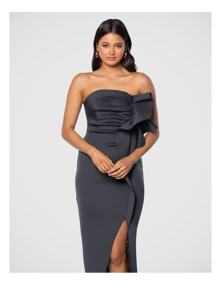 Paola Midi Dress in Charcoal Grey image 4