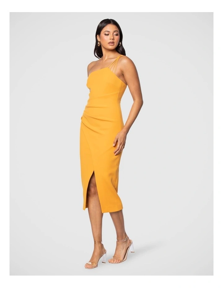 Elian Midi Dress in Mango image 2