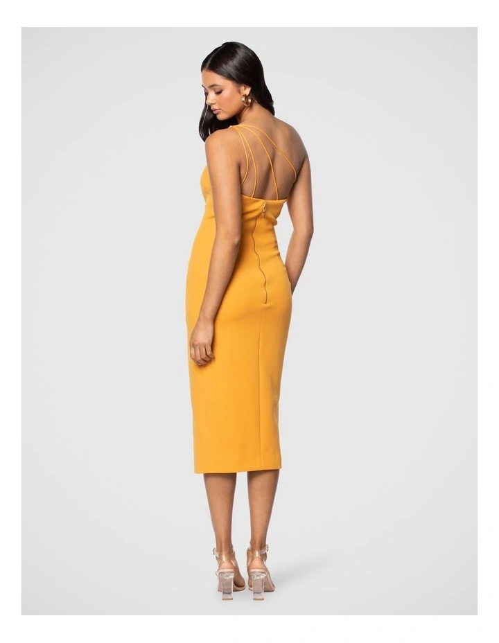 Elian Midi Dress in Mango image 3