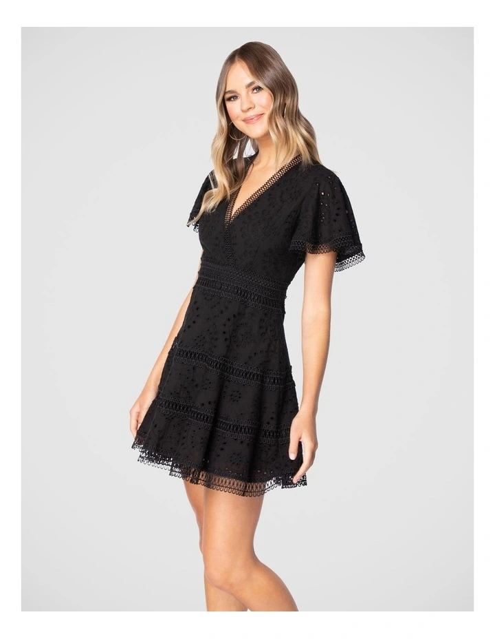 Artificial White Floral Arrangement in White Marbling Pot image 4