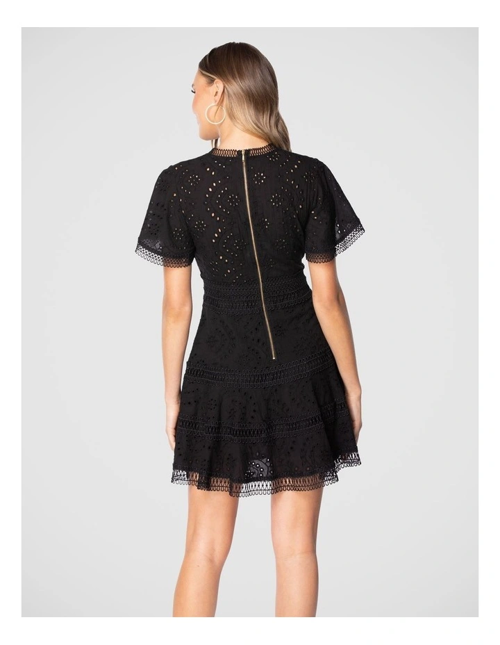 Artificial White Floral Arrangement in White Marbling Pot image 5