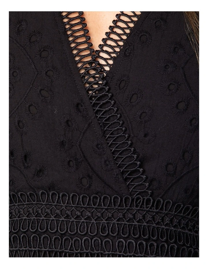 Artificial White Floral Arrangement in White Marbling Pot image 8