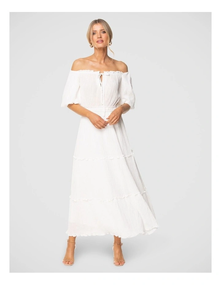 Jani Maxi Dress in White image 1