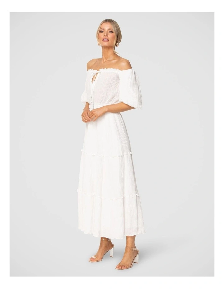 Jani Maxi Dress in White image 2