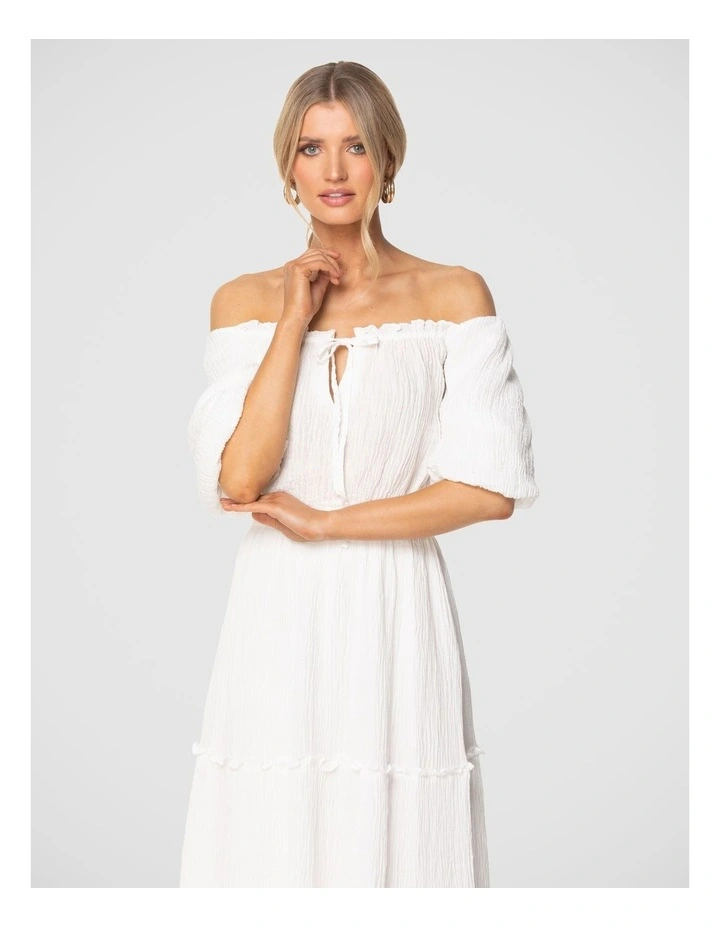 Jani Maxi Dress in White image 4