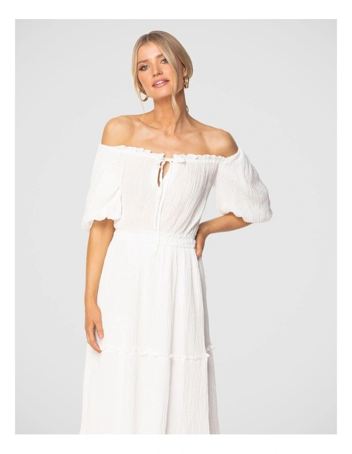 Jani Maxi Dress in White image 5