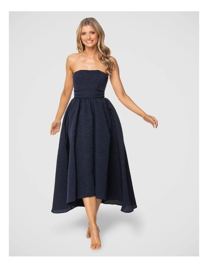 Arlo Midi Dress in Navy image 1