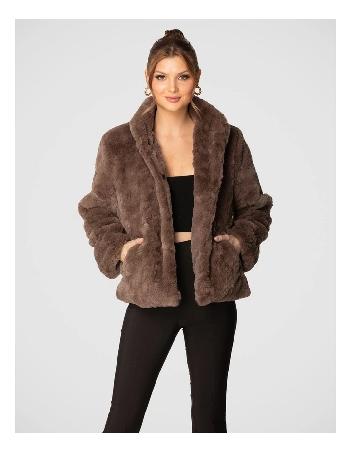 Erin Jacket in Brown image 1