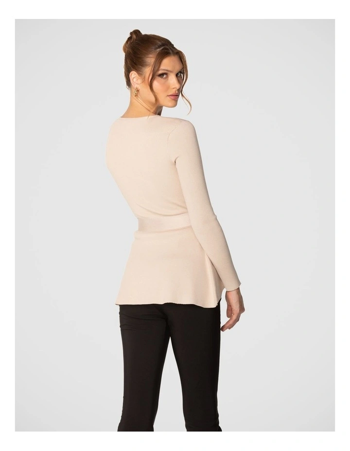 Ariana Knit Top in Cream image 3