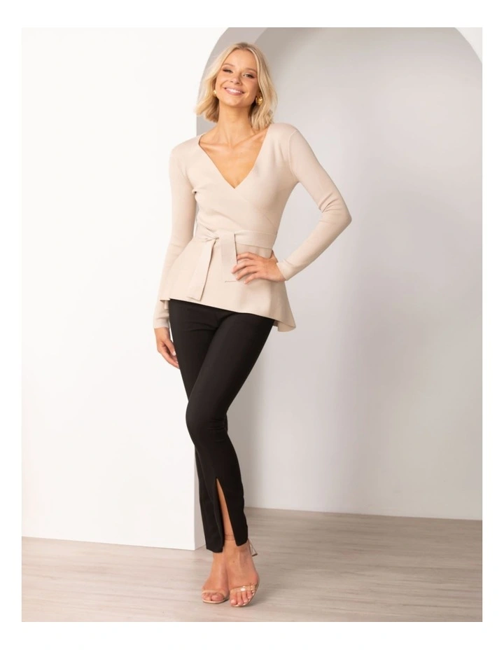 Ariana Knit Top in Cream image 5