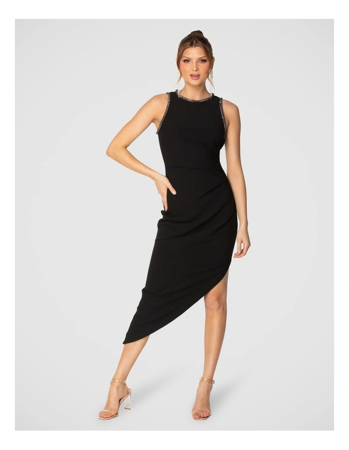 Marina Midi Dress in Black image 1