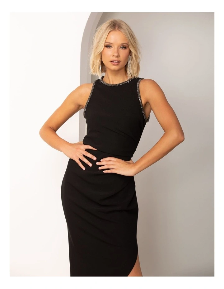 Marina Midi Dress in Black image 6